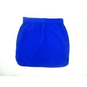 J Crew Pull On Mini Skirt with Pockets Petite Size 4 Royal Blue